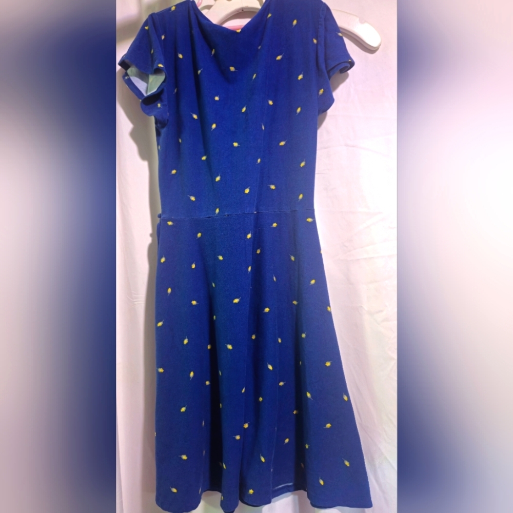 Arizona Jean Co. Blue Spring/Summer Dress with Yellow Accents Small image 3